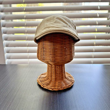 Men's Golf Cabbie Newsboy Flat Cap Hat Beige One Size Adjustable Casual Classic