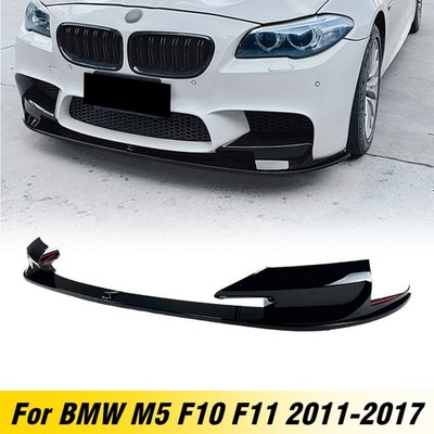 Frontstoßstange Lip Spoiler Splitter für BMW 5er F10 F11 M5 11-17 Schwarz Glanz