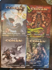 Conan RPG Modiphius 2d20 Lot of 4  – Adventurer, King, Barbarian, Scout