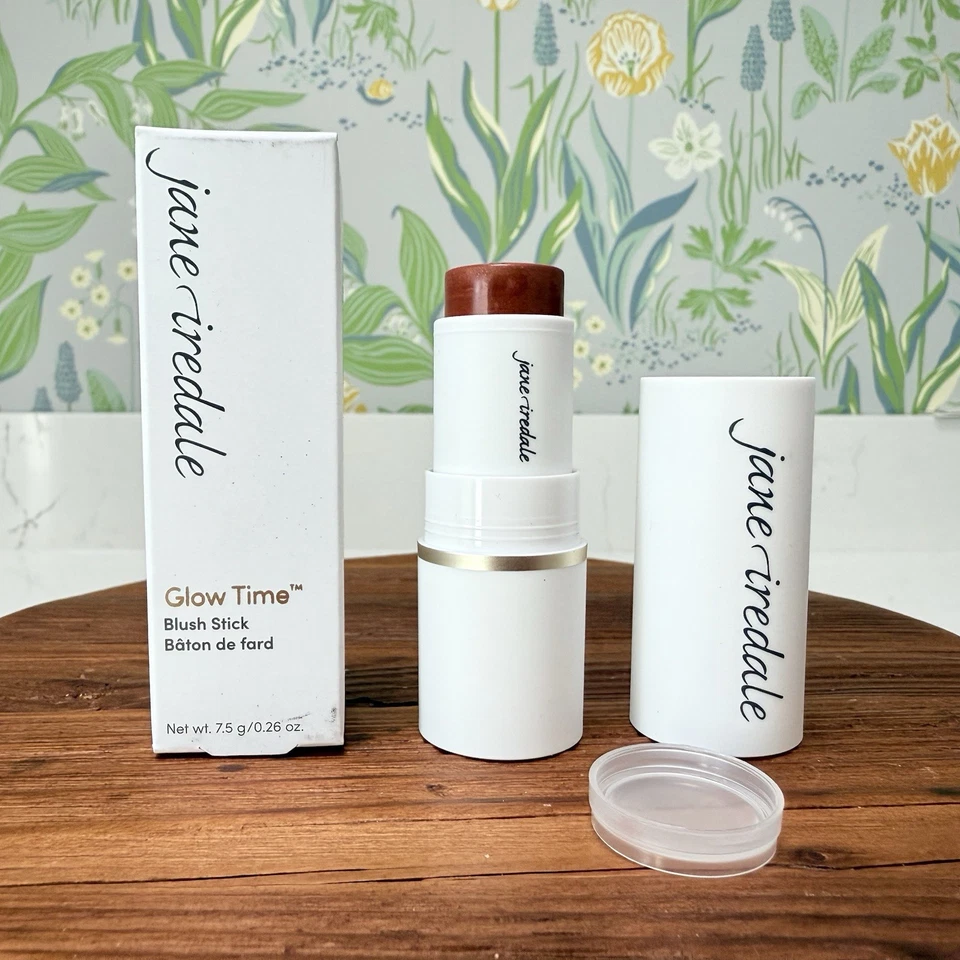 Jane Iredale Glow Time Blush Stick GLORIOUS 0.26 Oz 7.5 g Full Size $40 Value - Image 2 of 4