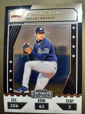 DOMINIC HAMEL-2021 CONTENDERS DRAFT PICKS-COLLEGE TICKETS ⚾️ BASEBALL CARD-DBU