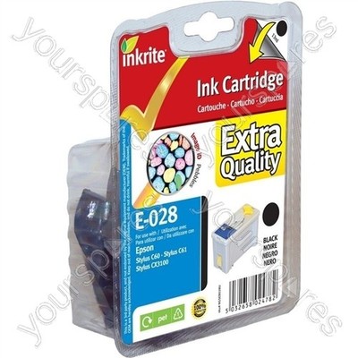 Inkrite NG Druckertinte für Epson C60 - T028 schwarz (Kieselsteine)