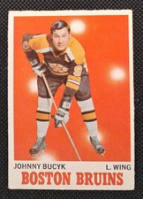1970 Topps, Johnny Bucyk, #2, Boston Bruins, HOF
