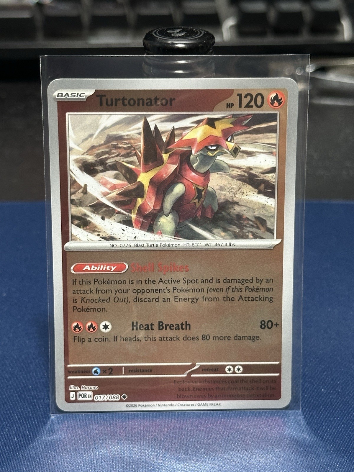 Turtonator 017/088 - Reverse Holo - Pokémon TCG: Perfect Order - English NM