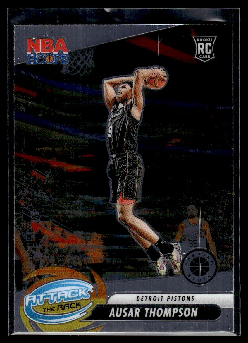 2023-24 Hoops Premium Stock Attack The Rack Ausar Thompson Detroit Pistons #5