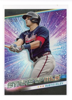 2024 Topps Update - Stars of MLB Black #SMLB-65 Austin Riley 22/25 Atlanta Brave