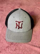 RICHARDSON 112- Youth Trucker Hat Gray Black NT Logo SnapBack Mesh Cap
