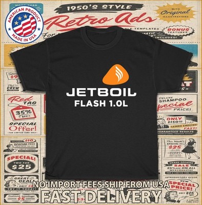 New Tee Shirt Jetboil Fast Boiling Systems Logo Men's T-Shirt American T-Shirt