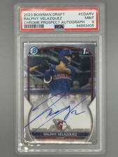 2023 Bowman Chrome Draft Auto Ralphy Velazquez PSA 9