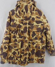 Vintage CABELAS Jacket Frogskin Camo Gore-Tex Hooded Hunting Coat Mens Medium
