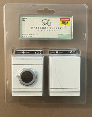 #ad #ad NEW Dollhouse Miniature Washer amp; Dryer White Mayberry Street Miniatures 1:12 $22.49