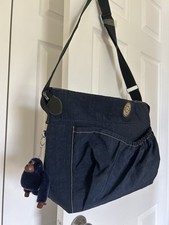 Kipling Large Baby Diaper Blue Tote Bag Crossbody