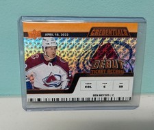 2022 Credentials Debut Ticket Access Horizontal Orange /149 Ben Meyers avalanche