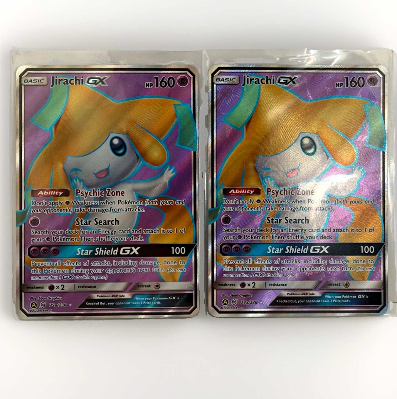 Pokemon Jirachi GX 79a/236 Full Art Promo Unified Minds Near Mint English