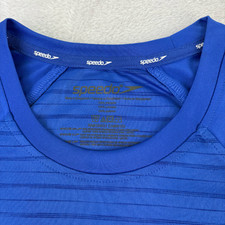 Speedo Performance Blue Swim Tee / Rash Gaurd Women's M Activewear Water Top