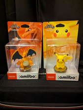 Nintendo Super Smash Bros Charizard and Pikachu Amiibo Figures