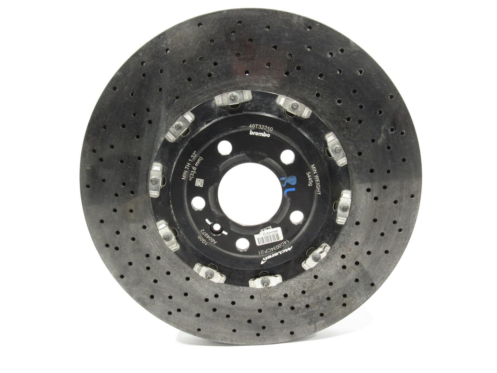 17-23 McLaren 720S 2018 Rear Left Brake Disc Rotor Carbon Ceramic !