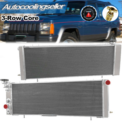 3-Row Aluminum Radiator Fit Jeep 1991-2001 Cherokee 1991-1992 Comanche 2.5L 4.0L