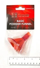 Hornady Basic Powder Funnel Red From 22 To 45 Caliber Anti-static Plastic 586051