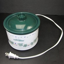 Crock Pot Little Dipper Mini White and Green ...