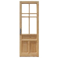 Salvaged 28  Door with Divided Windows, Antique Doors, NED2564