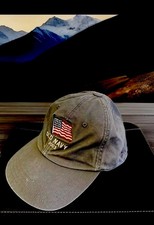 Old Navy USA Ball Cap Hat vintage 2003 100 Cotton Olive Youth Child Adjustable