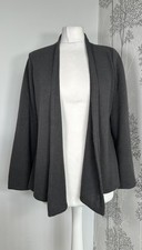 Spirit Of The Andes Dark Grey 100% Baby Alpaca Open Cardigan Size Small