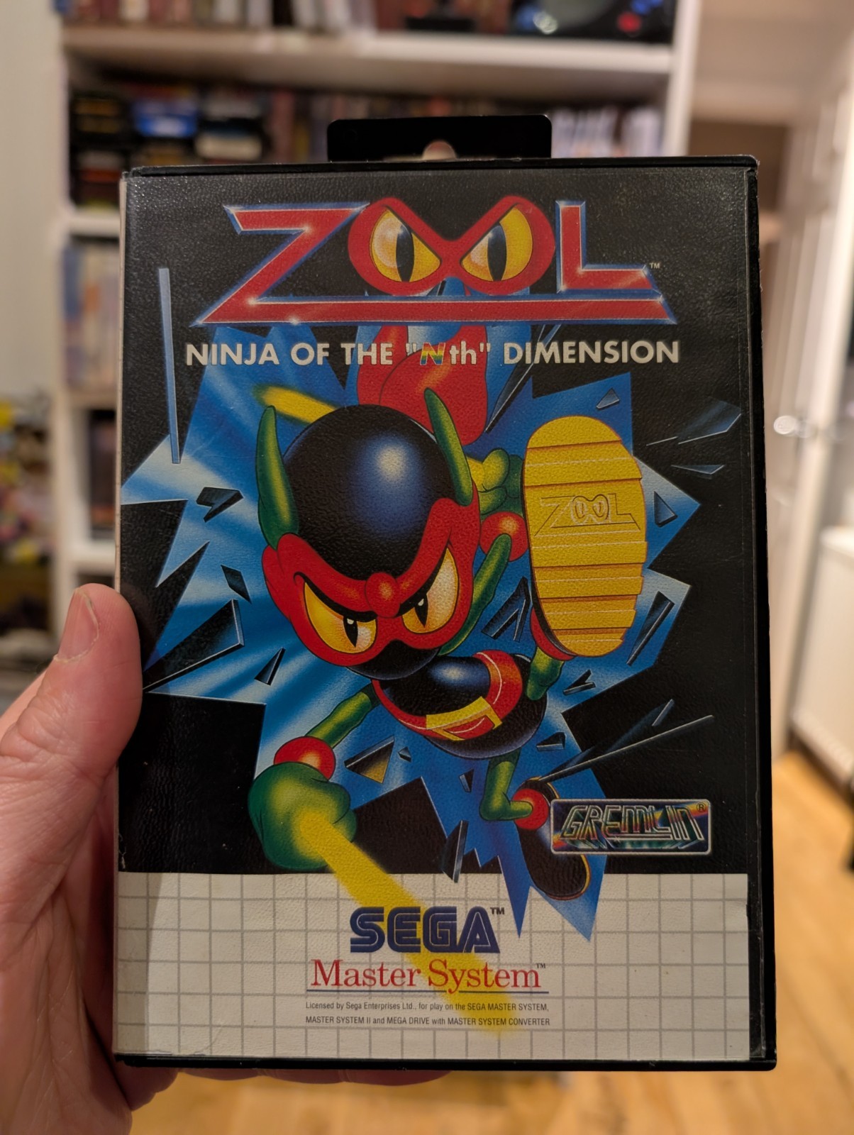 Zool Sega Master System Spiel mit Box getestet und funktionsfähig PAL
