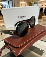 CELI NE TRIOMPHE 01 SUNGLASSES IN ACETATE Tortoiseshell Oval-Frame New In Box