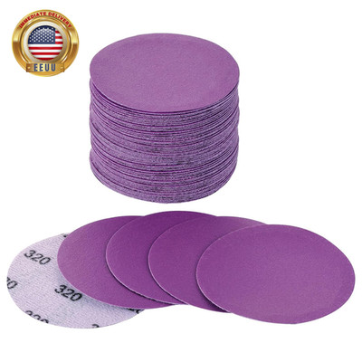 3 Inch Sanding Disc 40Pcs, 320 Grit Sandpaper, Drill Sanding Attachment, Wet Dry