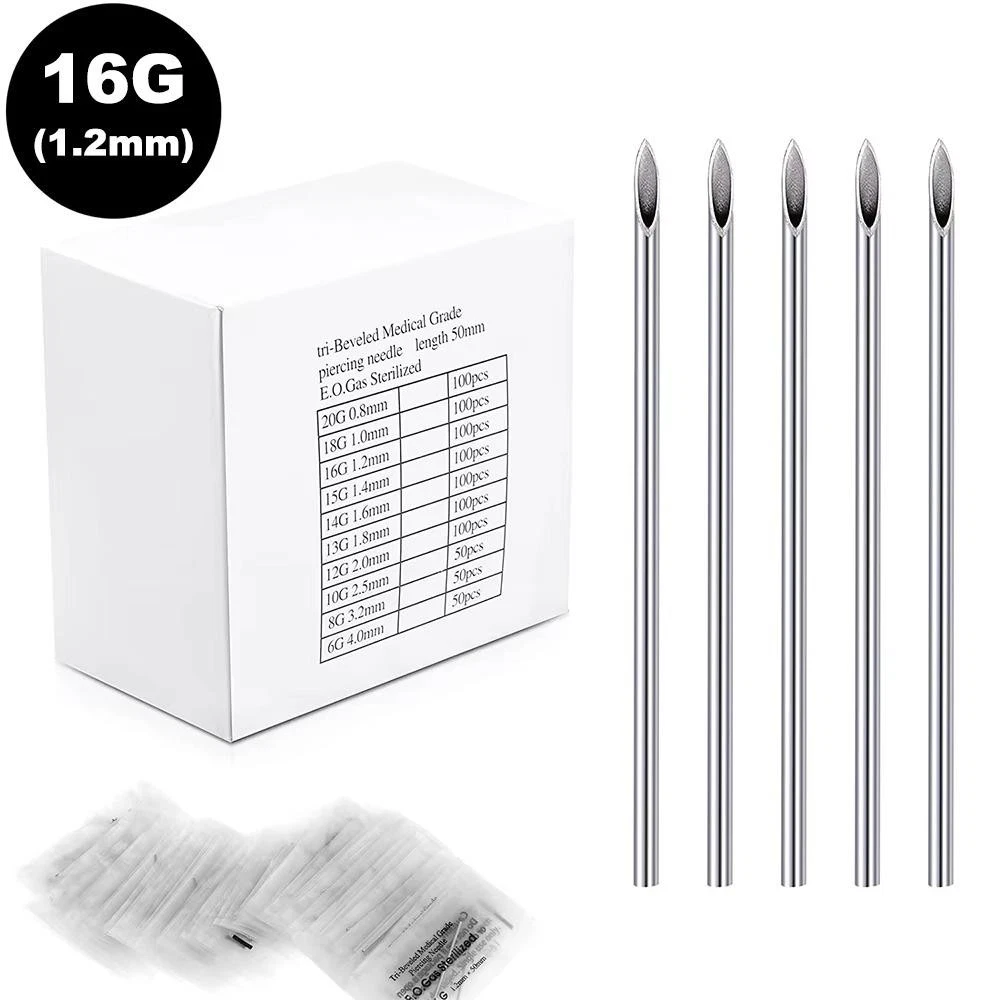 Piercing Needle 12g 14g 16g 18g 20g Surgical Sterile Disposable Puncture Needles image 1