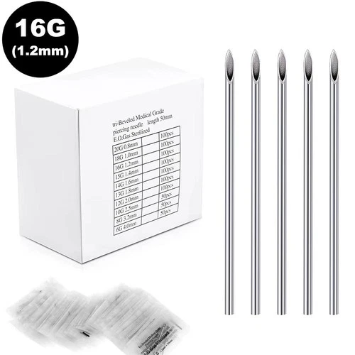 Piercing Needle 12g 14g 16g 18g 20g Surgical Sterile Disposable Puncture Needles video thumbnail