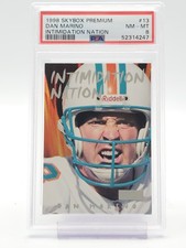 DAN MARINO 1998 SKYBOX PREMIUM INTIMIDATION NATION #13 DOLPHINS PSA 8 Q0M-613