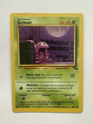 Pokémon Grimer 48/62 Fossil 1999
