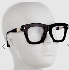 Black Square Full Rim Plastic Eyeglass Frames...