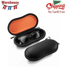 Hard Shell Sunglasses Case for Men and Women Black Protective Eyewear...