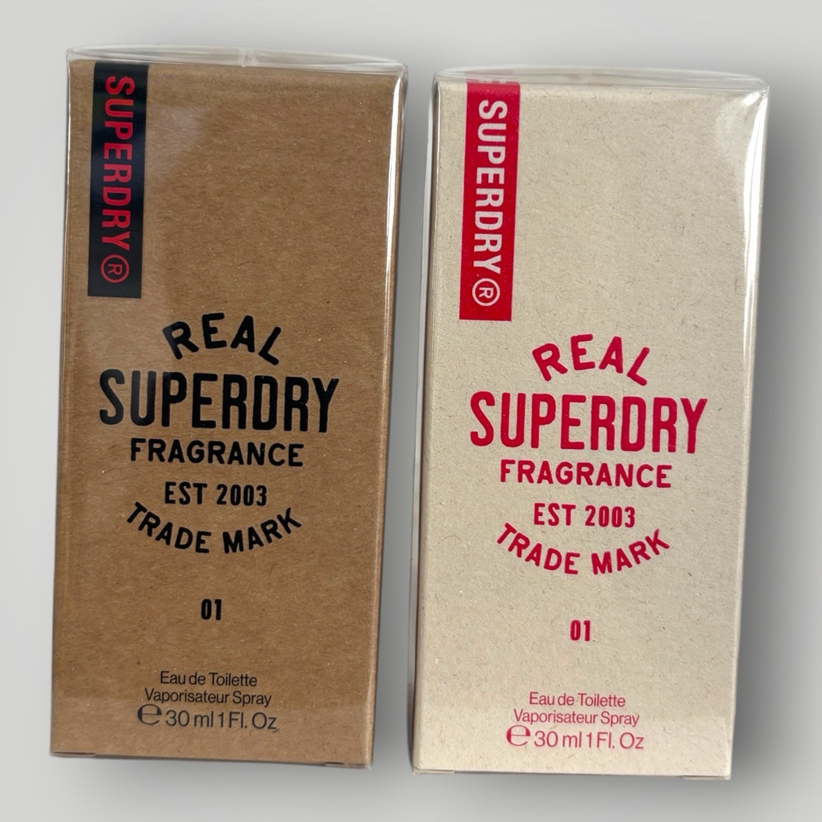 Superdry Real 01 Fragrance Trade Mark For Him Eau De Toilette 30ml X2 Sealed