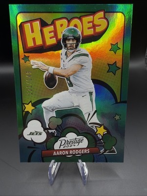 2024 Panini Prestige - Heroes Aaron Rodgers #7 Xtra Points Green /149