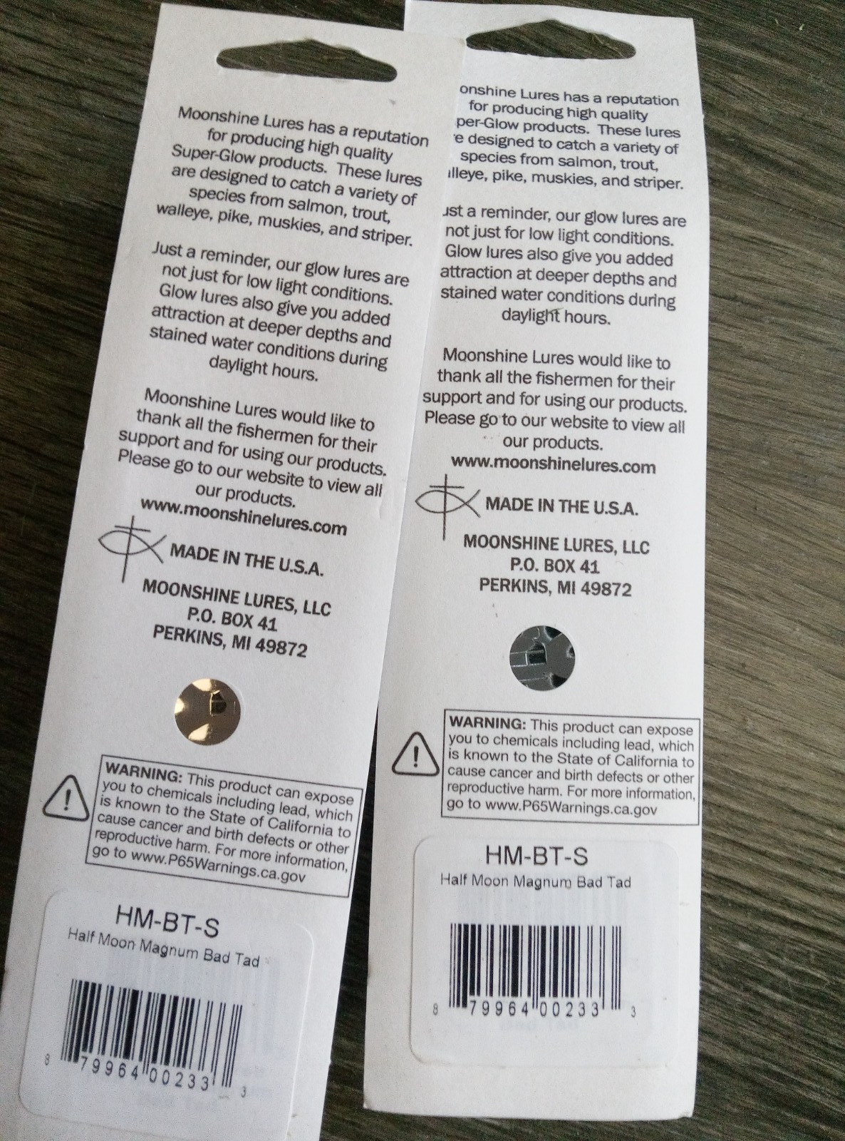 Moonshine 4 1/2" Magnum Half Moon Silver Series Trolling Spoons bad tad USA - Image 2