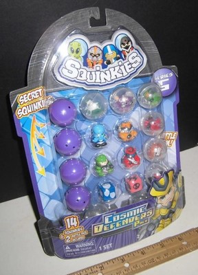 Squinkies Cosmic Defenders Pack Series 5 - 14 Figures + 2 Dice - Blip Toys 2011