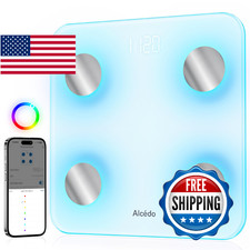 Alcedo Smart Body Fat Scale, Digital Scale with BMI, Fat Percentage, Muscle Mass