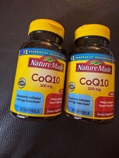 Nature Made CoQ10, 100mg Support Cellular energy Function 144 Softgels Exp: 5/28