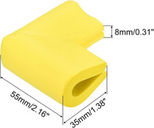 Corner Guards Edge Protectors, 4Pack U Foam Safety Bumper W Self-Adhesive Tap...