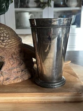 Vtg Donida Farm Dressage & Derby Silver Plated Mint Julep Cup Trophy