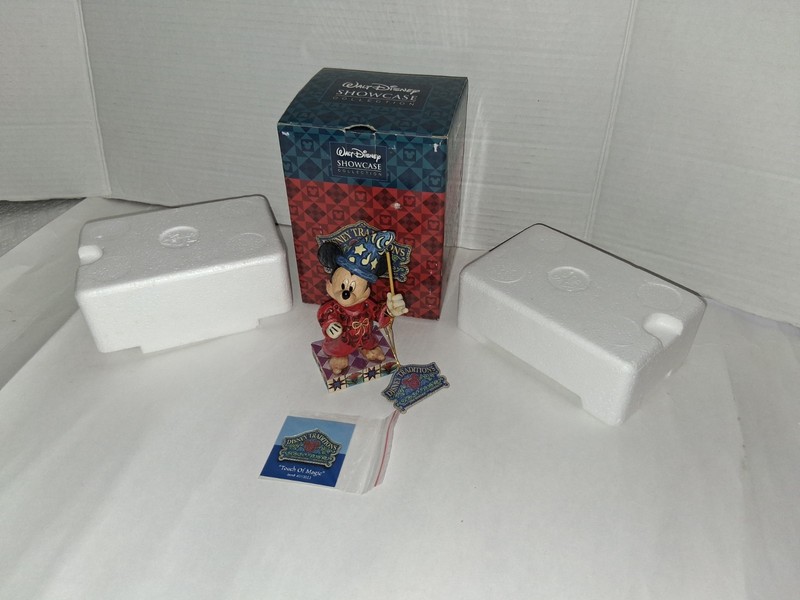 2006 DISNEY SHOWCASE JIM SHORE ENESCO MICKEY MOUSE TOUCH OF MAGIC STATUE W/BOX