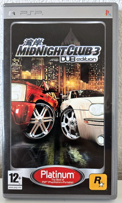 Midnight Club 3 DUB Edition PSP Platinum PAL Complete Tested Manual