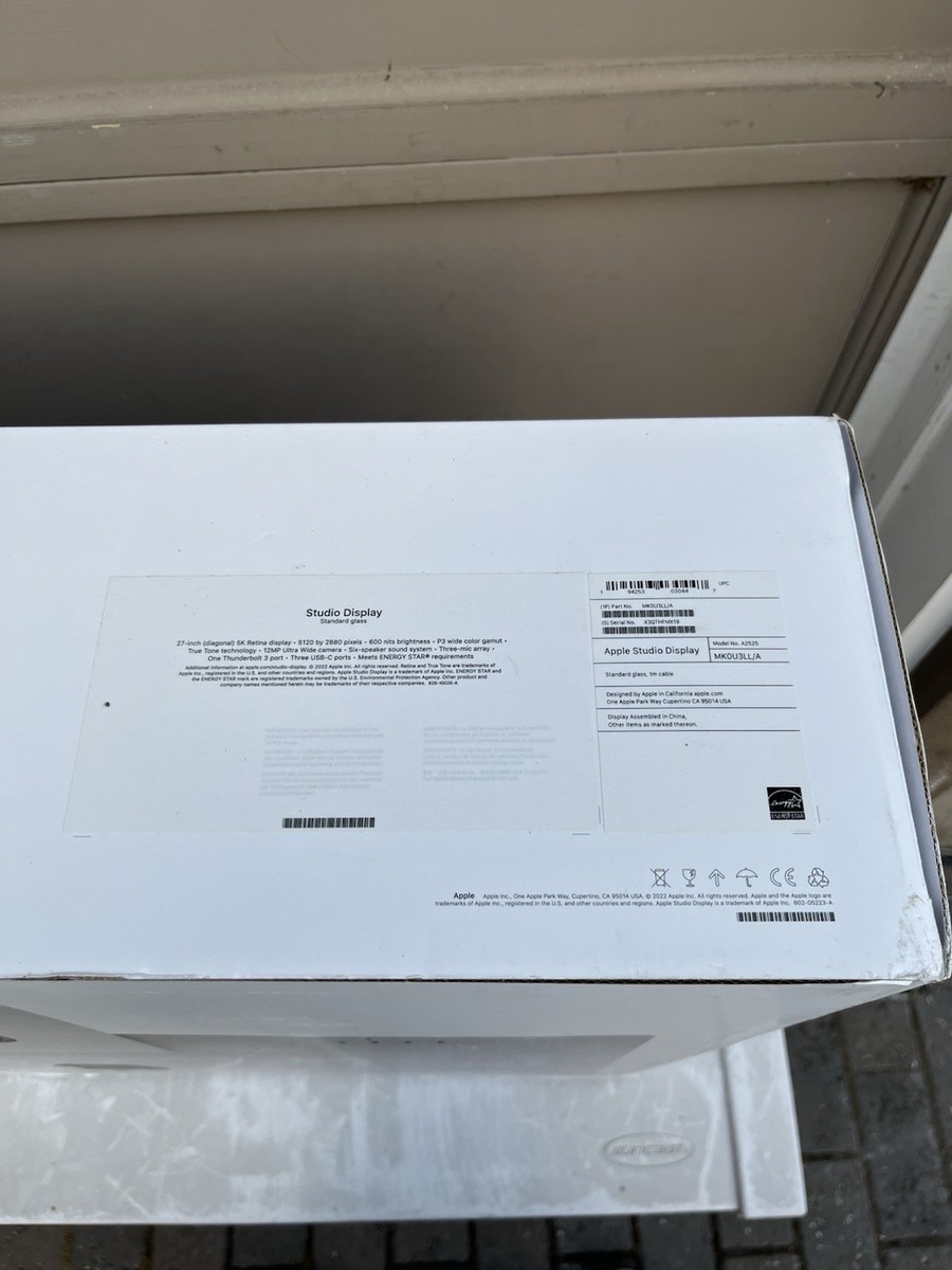 Box ONLY: for Apple Studio Display 27 Inch Monitor of Model A2525