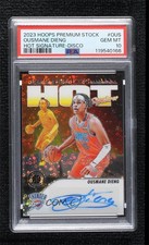 2023-24 NBA Hoops Premium Stock Disco Prizm Ousmane Dieng PSA 10 GEM MT Auto 8d2
