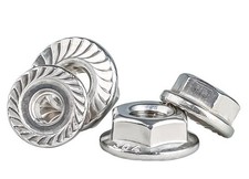 M3 M4 M5 M6 M8 M10-M20 304 Stainless Steel Hex Serrated Flange Nuts Hex Nuts