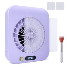 Nail Dust Collector, Dust Collector Nail Tech with 2 Reusable Filters  1 Cle...